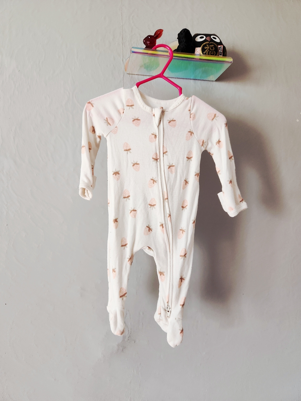 cloud island Newborn Modal Strawberry Footie